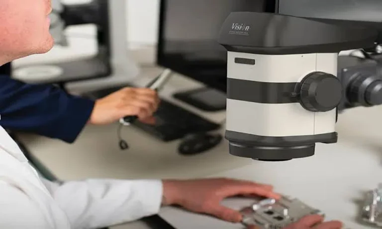 Eyepiece-Free Microscope Viewing Creating More Natural Inspection Positions